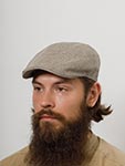 Кепка STETSON арт. 6170512 IVY CAP HERRINGBONE SUSTAINABLE (светло-коричневый)